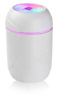 Draagbare Usb Luchtbevochtiger 260Ml Ultrasone Aroma Essentiële Olie Diffuser Cool Mist Luchtreiniger Aromatherapie Duurzaam Voor Car Home wit