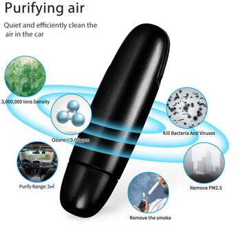Draagbare Usb Luchtreiniger Auto Negatieve Ionen Naast Meeroken En Geur PM2.5 Mini Deodorizer Lucht purifier