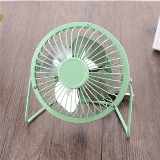 Draagbare Usb Mini Ventilator Laptop Computer Pc Cooler Cooling 4 Blades Desktop Usb Opladen Fans 4 Inch groen