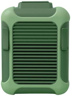 Draagbare Usb Mini Ventilator Oplaadbare Telefoon Opladen En Koelventilator Clip-On Taille Ketting Fan Voor Indoor Outdoor Reizen gebruik groen