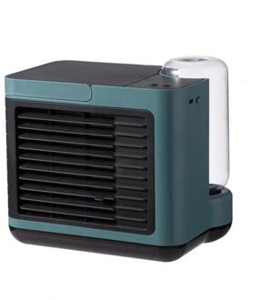 Draagbare Usb Oplaadbare Home Office Stille Anion Koelventilator Airconditioner Ventilator Airconditioner Ventilator Lucht Condi groen