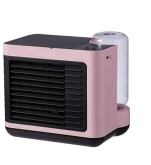 Draagbare Usb Oplaadbare Home Office Stille Anion Koelventilator Airconditioner Ventilator Airconditioner Ventilator Lucht Condi roze