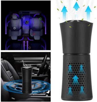 Draagbare Usb Opladen Auto Luchtreiniger Negatieve Ionen Generator Ontgeuren Dual Layer Filters Lucht Frisser Met Aroma Vel