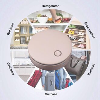 Draagbare Usb Ozon Generator Met 2 Werkmodi Voor Schoenenkast roze