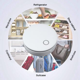 Draagbare Usb Ozon Generator Met 2 Werkmodi Voor Schoenenkast wit