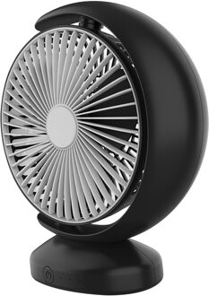 Draagbare Usb Tafel Ventilator Clip-On Type Oplaadbare Desk Buiten Travel Cooling Mini Bureau Fans Rotatie 3 Snelheden verstelbare Fan zwart