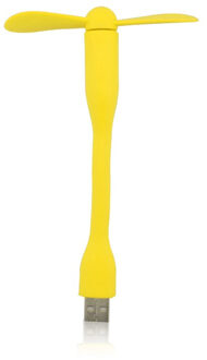 Draagbare USB Ventilator Flexibele Mini verwijderbare USB Gadget Fan Voor Power Bank Notebook Computer Zomer USB Gadgets USB Uitgang Geel