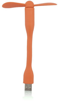 Draagbare USB Ventilator Flexibele Mini verwijderbare USB Gadget Fan Voor Power Bank Notebook Computer Zomer USB Gadgets USB Uitgang Oranje