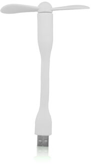 Draagbare USB Ventilator Flexibele Mini verwijderbare USB Gadget Fan Voor Power Bank Notebook Computer Zomer USB Gadgets USB Uitgang wit