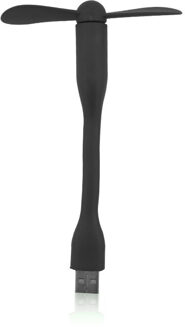 Draagbare USB Ventilator Flexibele Mini verwijderbare USB Gadget Fan Voor Power Bank Notebook Computer Zomer USB Gadgets USB Uitgang Zwart