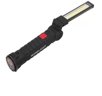 Draagbare Usb Vouwen Outdoor Heldere Cob + Led Oplaadbare Draadloze Nood Werklamp Zaklamp Zaklamp Handig Inspectie Lamp groot