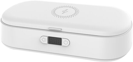 Draagbare Uv Licht Mobiele Telefoon Desinfectie Doos Uv Schoner Mobiele Ultraviolet Lamp Doos Met Draadloos Opladen