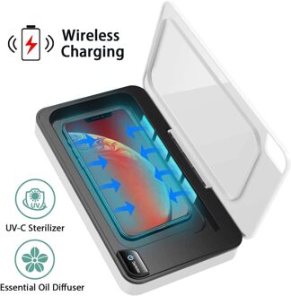 Draagbare Uv Smart Telefoon Sanitizer Sterilisator Box Mobiele Telefoon Sterilisator Cleaner Voor Iphone Android Mobiele Telefoon Sieraden Horloges