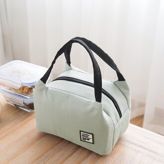 Draagbare Verse Koeler Zakken Waterdichte Rits Thermische Oxford Lunch Tassen Voor Vrouwen Werken Pinic Reizen Handig Lunch Voedsel Zakken wit