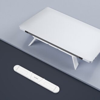 Draagbare Verstelbare Onzichtbare Laptop Stand Notebook Voor Riser Macbook Vouwen Houder Kleine En Prachtige Ergonomisch Plooien wit