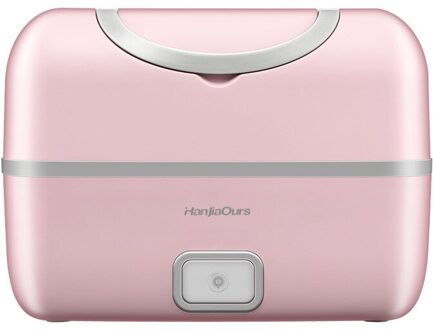 Draagbare Verwarming Lunchbox Elektrische Stomen Rijstkoker Reheating Voedsel Container Verwarmd Snel Heathy Bento Lunchbox roze