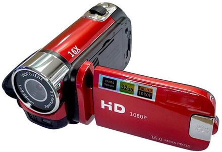 Draagbare Video Camera Camcorder Fotografie Digitale Full Hd 1080P Camcorders Lcd-scherm Voor Video Jr Deals rood UK plug