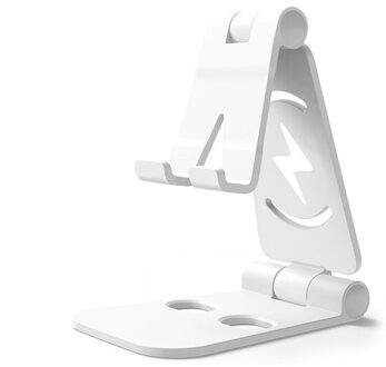 Draagbare Video Kijken Home Office Stands Universele Verstelbare Tablet Mobiele Telefoon Houder Stand Desk Swivel Opvouwbare wit