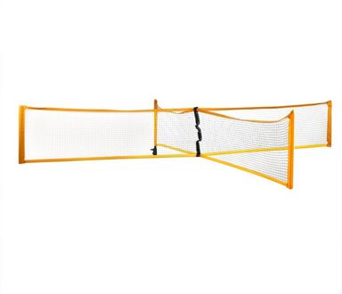Draagbare Vier Zijden Standaard Volleybal Netto Badminton Tennis Vier Zijden Cross Strand Multifunctionele Sport Training Netto