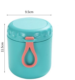Draagbare Voedsel Thermos Rvs Melk Soep Containers Lekvrij Lunchbox Thermische Bento Cup Voor Kinderen Home School groen