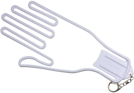 Draagbare Volwassenen Gym Tool Hanger Golf Handschoenen Rack Outdoor Sport Protector Duurzaam Brancard Drogen Frame Accessoire Gear Keeper wit