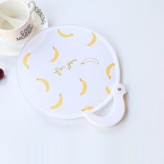 Draagbare Vouwen Fan Ronde Doek Pocket Fan Reizen Souvenir Doek Tas Bruiloft Gunsten en Pocket Fan hand fans banaan
