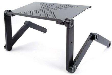 Draagbare Vouwen Laptop Bureau Verstelbare Aluminium Laptop Tafel Multifunctionele Notebook Bureau Met Muis Boord En Fan desk