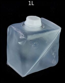 Draagbare Vouwen Waterkoker Vat Buiten Inklapbare Water Cube Clear Soft Plastic Duurzaam Herbruikbare Opvouwbare Emmer 1/5/10/15/20L 1 L