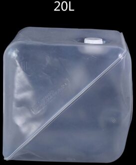 Draagbare Vouwen Waterkoker Vat Buiten Inklapbare Water Cube Clear Soft Plastic Duurzaam Herbruikbare Opvouwbare Emmer 1/5/10/15/20L 20 L
