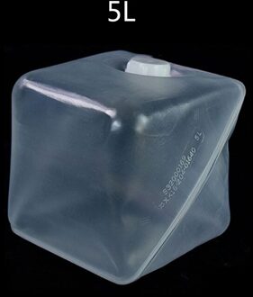 Draagbare Vouwen Waterkoker Vat Buiten Inklapbare Water Cube Clear Soft Plastic Duurzaam Herbruikbare Opvouwbare Emmer 1/5/10/15/20L 5 L
