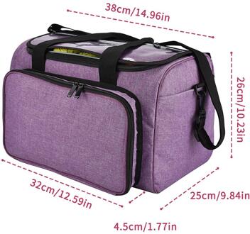 Draagbare Vrouwen Tote Garen Wol Opbergzakken Haken Haken Draad Holder Cases Pouch Naaien Accessoires Breien Organizer paars