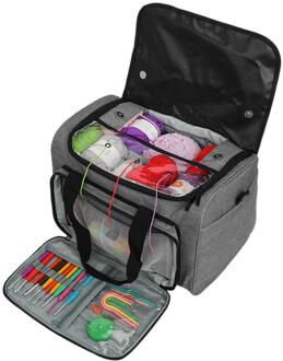 Draagbare Vrouwen Tote Garen Wol Opbergzakken Haken Haken Draad Holder Cases Pouch Naaien Accessoires Breien Organizer