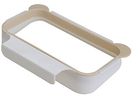 Draagbare Vuilniszak Houder Keukenkastje Kastdeur Mand Opknoping Doek Vuilnis Pocket Rack Opslag Houders Keuken Gereedschap abrikoos