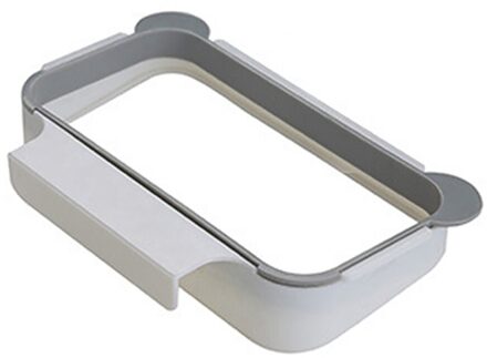 Draagbare Vuilniszak Houder Keukenkastje Kastdeur Mand Opknoping Doek Vuilnis Pocket Rack Opslag Houders Keuken Gereedschap grijs