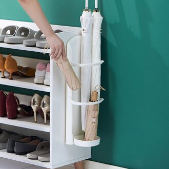 Draagbare Wandmontage Paraplu Opbergrek Creatieve Zelfklevende Muur Paraplu Clip Houder Rekken Thuis Opslag Hanger Organizer