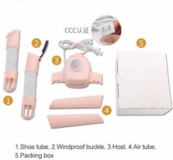 Draagbare Wasdrogers Sneldrogend Elektrische Schoen Droger Huishouden Wasserij Plastic Droogrek Hanger Voor Kleding Truien roze / UK