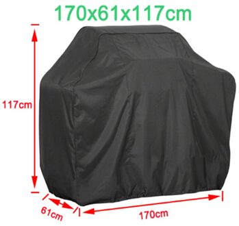Draagbare Waterdichte Bbq Grill Barbeque Cover Outdoor Regen Voor Gas Houtskool Elektrische Barbeque Cover Home Keuken Benodigdheden 170x61x117cm