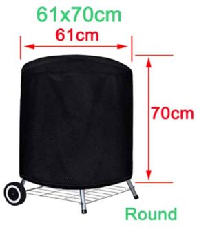 Draagbare Waterdichte Bbq Grill Barbeque Cover Outdoor Regen Voor Gas Houtskool Elektrische Barbeque Cover Home Keuken Benodigdheden 61x70cm