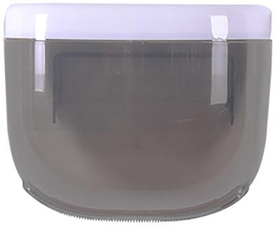 Draagbare Waterdichte Toiletrolhouder Ovale muur opknoping grote capaciteit Mobiele Telefoon rack papieren handdoek doos Opslag Plank Rek F1 zwart