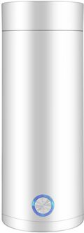Draagbare Waterkokers 400Ml Thermische Cup Maak Thee Koffie Reizen Kook Water Warm Houden Smart Waterkoker Keukenapparatuur wit / Au