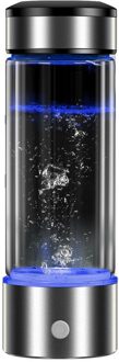 Draagbare Waterstof-Rijke Water Sport Fles Oplaadbare Ion Water Generator Waterstof Generator Water Glas Cup Gezondheid Cup FEA889 zwart