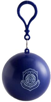 Draagbare Wegwerp Regenjas Sleutelhanger Mantel Regenjas Draagbare Regenjas Wegwerp Regen Draagbare Poncho Unisex Regenkleding 1Pcs donker blauw