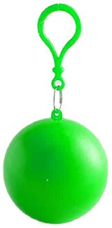 Draagbare Wegwerp Regenjas Sleutelhanger Mantel Regenjas Draagbare Regenjas Wegwerp Regen Draagbare Poncho Unisex Regenkleding 1Pcs groen