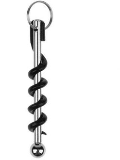 Draagbare Wine Opener Mini Roestvrij Stalen Metalen Kurkentrekker Fles Corkscrew Dubbelscarnierende Outdoor Sleutelhanger Wijn Opener