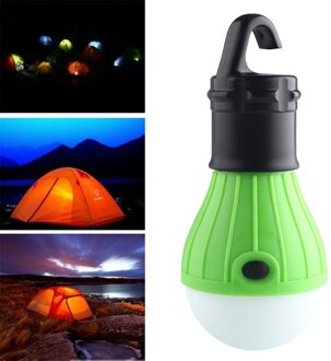 Draagbare Zacht Licht Outdoor Opknoping Led Camping Tent Lamp Vissen Lantaarn Lamp groen