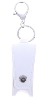Draagbare Zeep Dispensers Case Reizen Fles En Sleutelhanger Houder Hervulbare Lege Flessen Voor Handdesinfecterend wit