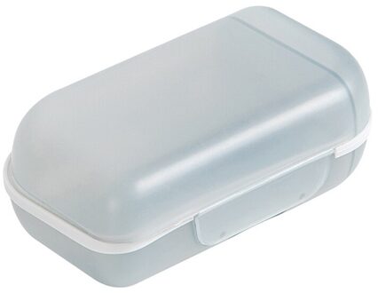 Draagbare Zeep Houder Plastic Douche Zeepkist Zeep Case Lade Schotel Opslag Houder Plaat Container Home Reizen Badkamer Accessoires grijs
