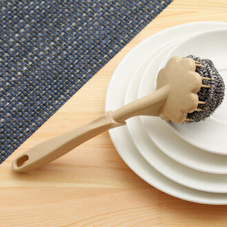 Draagbare Zeepdispenser Scrubber Cleaner Schotel Wand Brush Scrub Refill Wassen Vaatwasser Keuken Schoon Schoonmaakproducten Gereedschap 04zoals de afbeelding