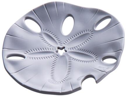 Draagbare Zeephouder Gerecht Badkamer Plastic Aftappen Case Bladvorm Zeester Zeep Stand Box Plaat Lade Badkamer Benodigdheden grijs A