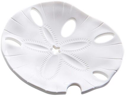 Draagbare Zeephouder Gerecht Badkamer Plastic Aftappen Case Bladvorm Zeester Zeep Stand Box Plaat Lade Badkamer Benodigdheden wit A
